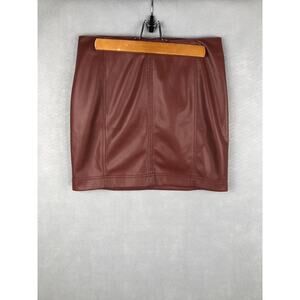 Free People Mini Skirt Women's Size 8 Faux Leather NEW